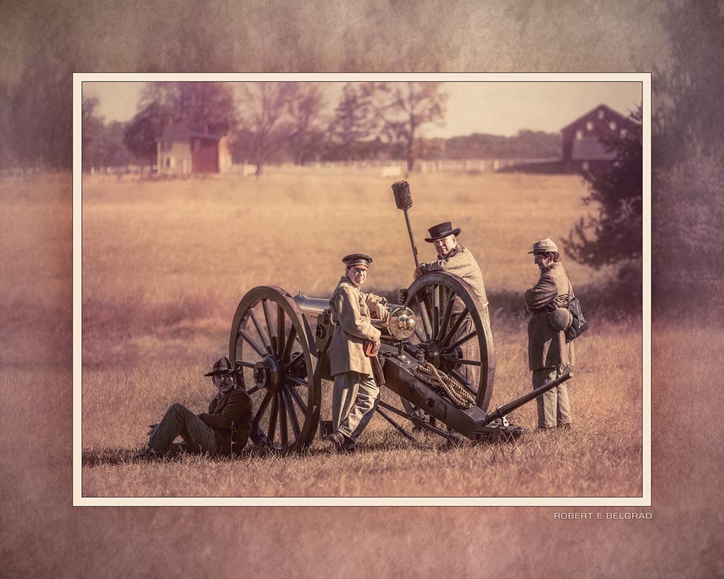 &quot;Confederate Battery&quot; 4x5 Metal Print &amp; Stand