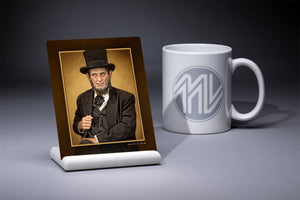 "Abraham Lincoln Impression" 4x5 Metal Print & Stand
