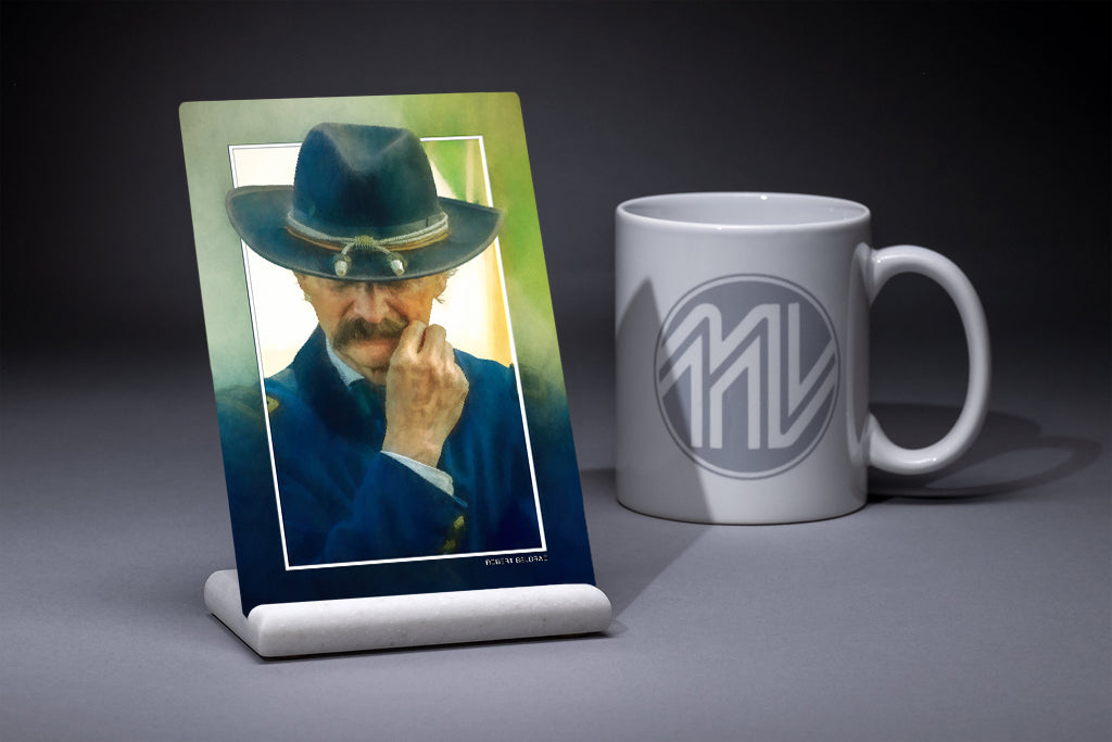 &quot;Buford Contemplates&quot; 4x6 Metal Print &amp; Stand