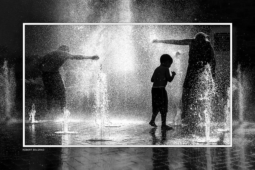 &quot;Playing in Puddles&quot; 4x6 Metal Print &amp; Stand