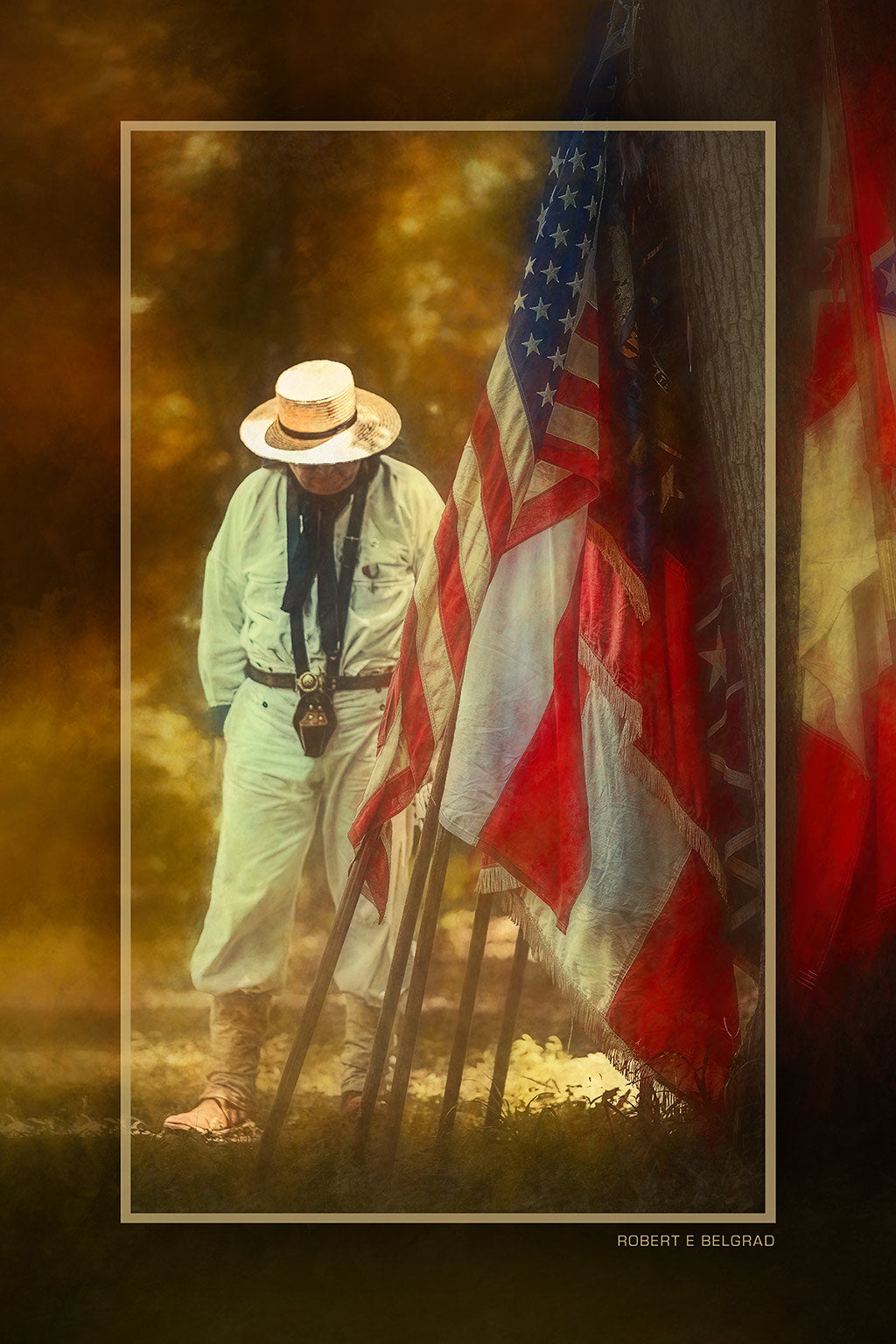 &quot;Standard Bearer&quot; 4x6 Metal Print &amp; Stand