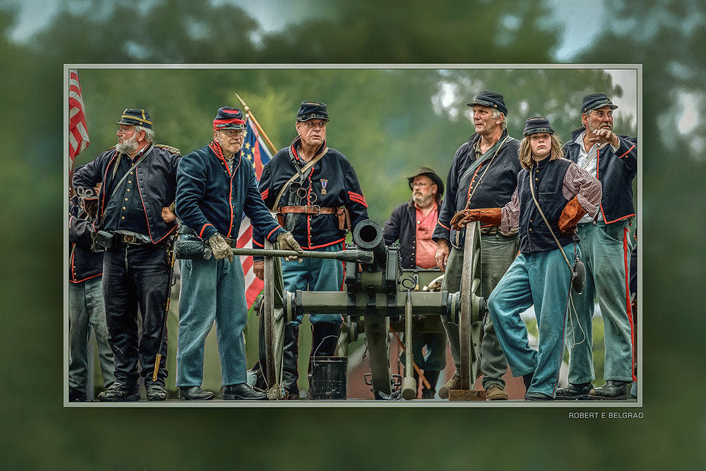 &quot;Union Battery at Funkstown&quot; 4x6 Metal Print &amp; Stand