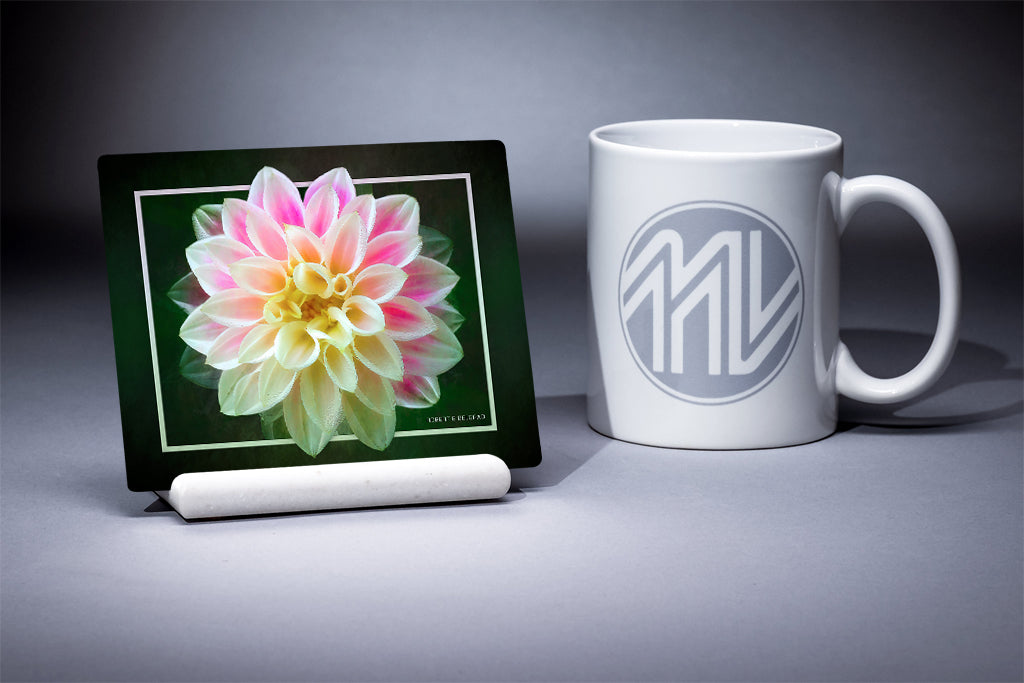 &quot;Luminous Bloom&quot; 4x5 Metal Print &amp; Stand